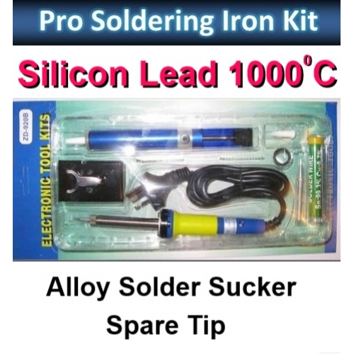 Pro Soldering Iron kit - with Silicon Lead